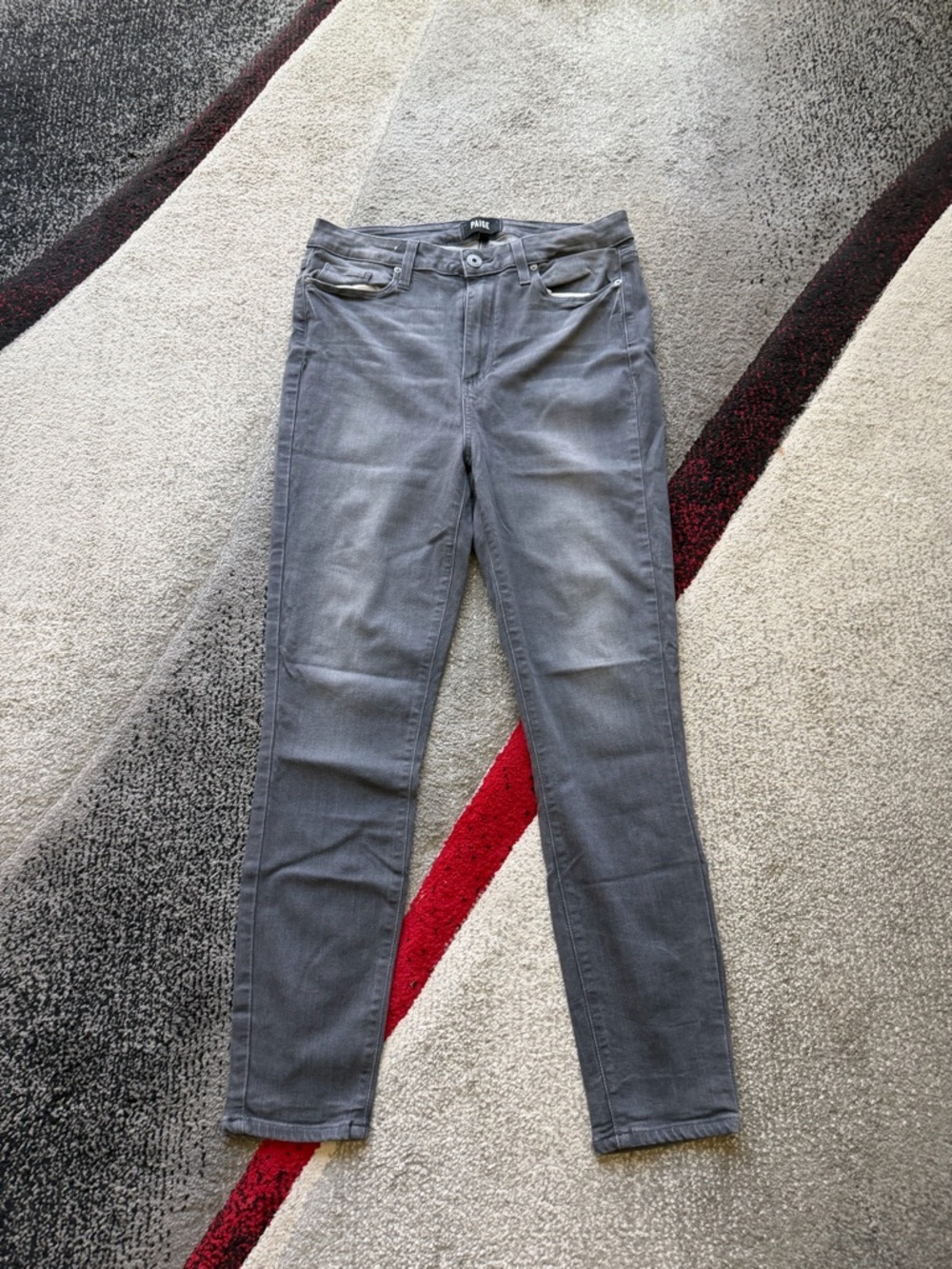 PAIGE Gray Margot Skinny Ankle Jeans